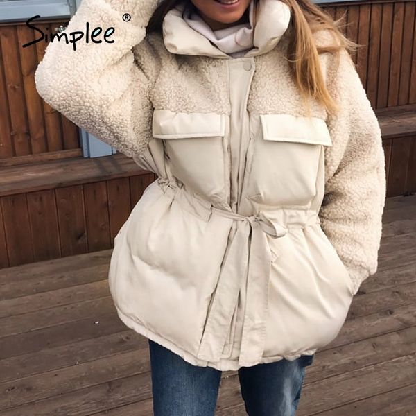 simplee causal solid white autumn winter women parkas warm stand collar long sleeve female jacket high street down jackets y201012, Black
simplee causal solid white autumn winter women parkas warm stand collar long sleeve female jacket high street down jackets y201012, Black