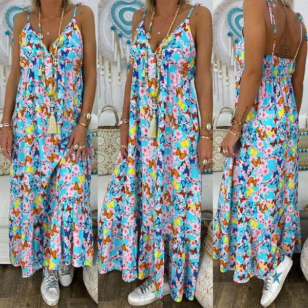 2019 womens boho floral maxi dress party strappy spaghetti strap summer beach holiday sling sundress plus size dresses s-5xl, Black;gray
2019 womens boho floral maxi dress party strappy spaghetti strap summer beach holiday sling sundress plus size dresses s-5xl, Black;gray