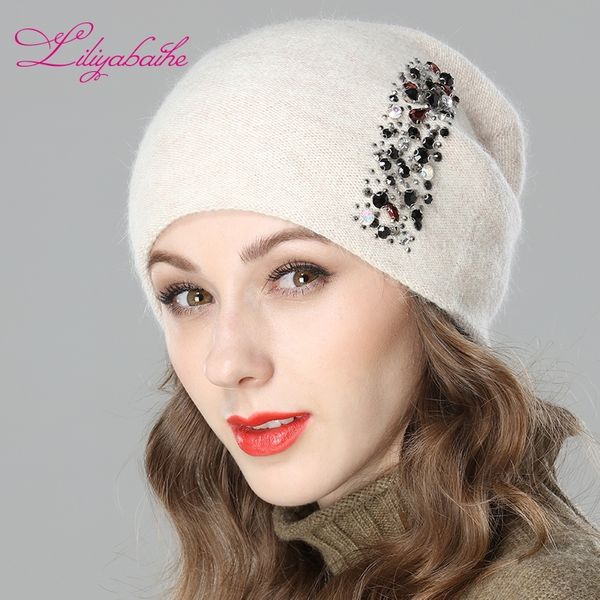 liliyabaihe women autumn and winter hat angora knitted skullies beanies cap colored vertical strip diamond decoration hats y200102, Blue;gray
liliyabaihe women autumn and winter hat angora knitted skullies beanies cap colored vertical strip diamond decoration hats y200102, Blue;gray