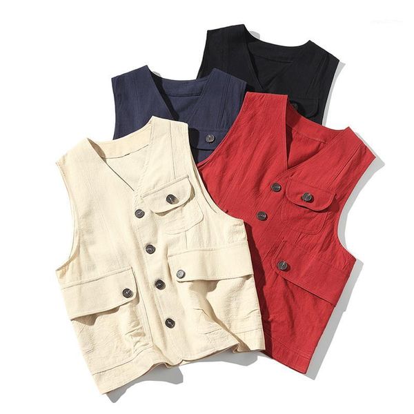 men's vests men multi-pocket classic male summer thin multi pocket vest pographer outerwear tool 4 colors sleeveless jacket waistcoat1, Black;white
men's vests men multi-pocket classic male summer thin multi pocket vest pographer outerwear tool 4 colors sleeveless jacket waistcoat1, Black;white
