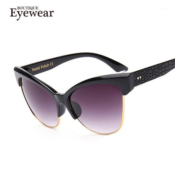 sunglasses wholesale-boutique women essential metal semi-rimless cat eye vintage glasses1, White;black
sunglasses wholesale-boutique women essential metal semi-rimless cat eye vintage glasses1, White;black