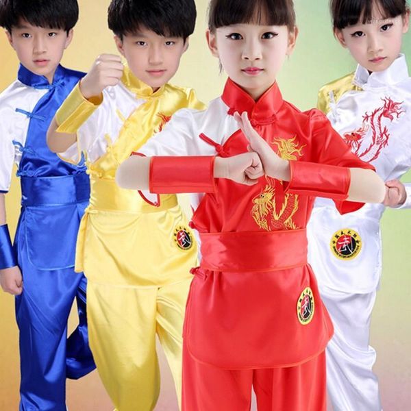 children chinese traditional wushu costume martial arts uniform suit for kids boys girls stage performance clothing set1, Black;red
children chinese traditional wushu costume martial arts uniform suit for kids boys girls stage performance clothing set1, Black;red