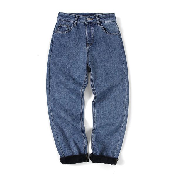 2021 new men's oversize thicken warm women's fashion straight denim pants winter korean streetwear jeans 8p38, Blue
2021 new men's oversize thicken warm women's fashion straight denim pants winter korean streetwear jeans 8p38, Blue