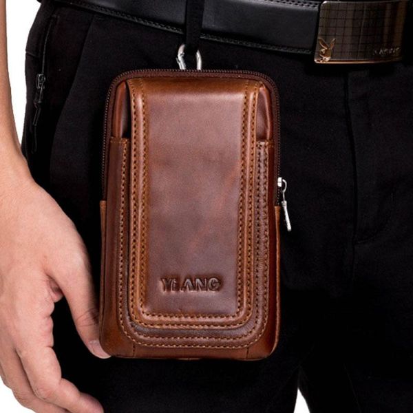 men bag genuine leather belt hook waist shoulder bags purse riding hip bum 4-6" cell phone case cross body bag
men bag genuine leather belt hook waist shoulder bags purse riding hip bum 4-6" cell phone case cross body bag