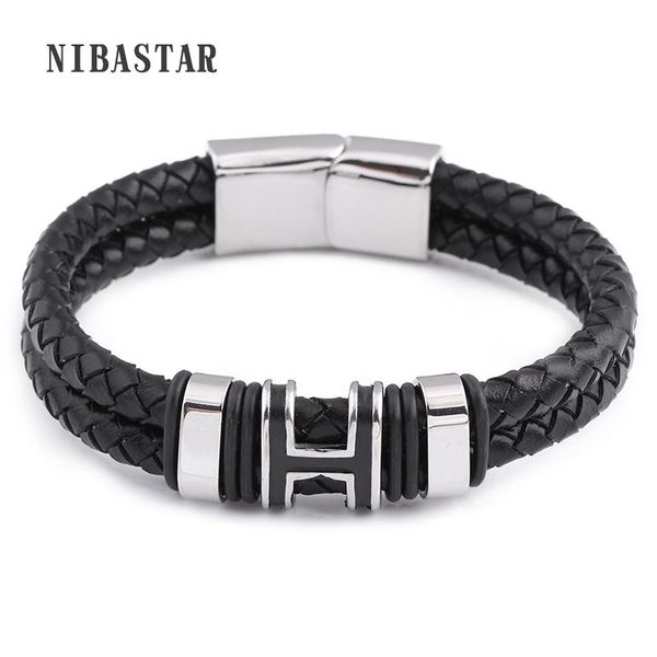 charm bracelets fashion handmade vintage bracelet british style stainless steel accessories strap genuine leather punk men, Golden;silver
charm bracelets fashion handmade vintage bracelet british style stainless steel accessories strap genuine leather punk men, Golden;silver