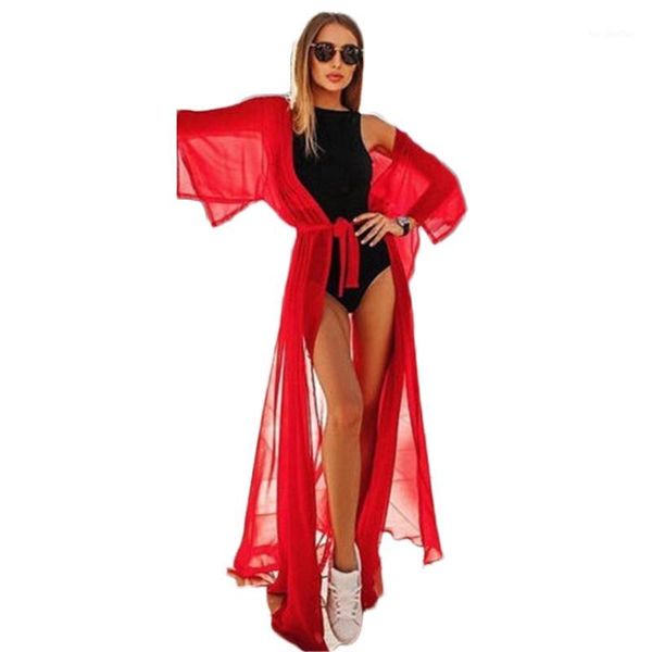 women's swimwear summer women swimsuit bikini cover up beach ups chiffon long dress elegant solid bathing suit tunic kaftan1, White;black
women's swimwear summer women swimsuit bikini cover up beach ups chiffon long dress elegant solid bathing suit tunic kaftan1, White;black
