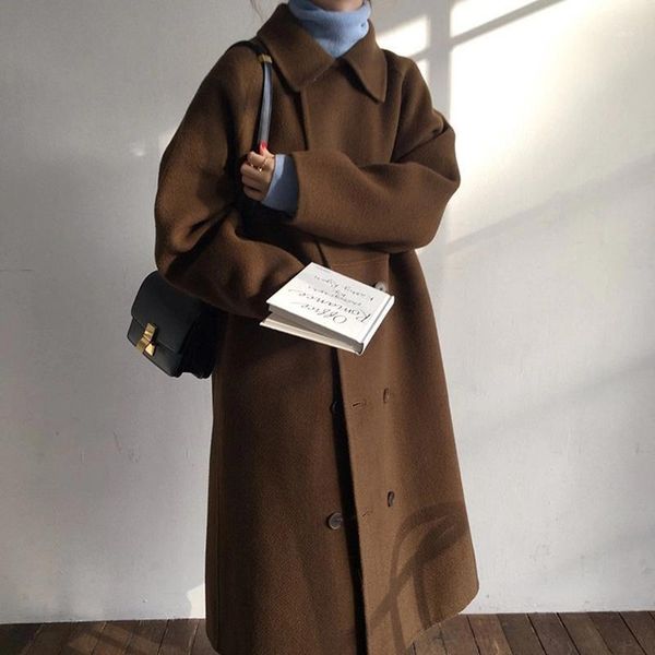 2020 korea winter handmade high end black long loose double sided breasted woolen overcoat women plus size 100% wool coat1
2020 korea winter handmade high end black long loose double sided breasted woolen overcoat women plus size 100% wool coat1