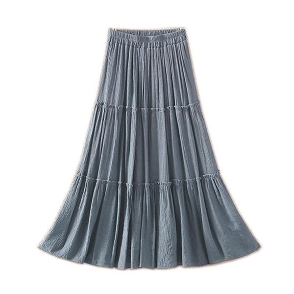 long cotton skirts fashion women's high waist pleated solid color elastic skirt promotions lady black pink party casual skirts
long cotton skirts fashion women's high waist pleated solid color elastic skirt promotions lady black pink party casual skirts