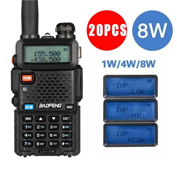 walkie talkie by dhl or ems 20pcs baofeng uv-5r 8w powerful 8watts 10km long range two way cb radio uv 5r handheld uv5r
walkie talkie by dhl or ems 20pcs baofeng uv-5r 8w powerful 8watts 10km long range two way cb radio uv 5r handheld uv5r