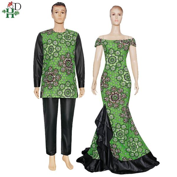 h&d 2020 new african clothes for couples wax print cotton outfit off shoulder women dress shirt pants suit dashiki men set 9002, Red
h&d 2020 new african clothes for couples wax print cotton outfit off shoulder women dress shirt pants suit dashiki men set 9002, Red