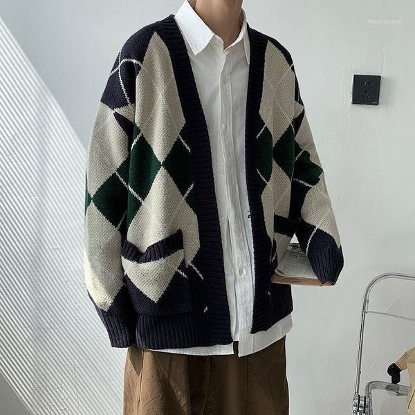 2020 autumn and winter new youth popular couple loose plaid loose knit cardigan fashion casual all-match black/white1, White;black
2020 autumn and winter new youth popular couple loose plaid loose knit cardigan fashion casual all-match black/white1, White;black