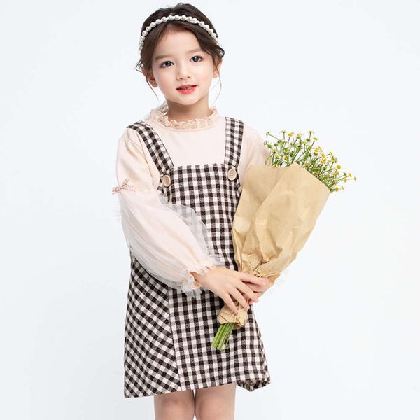 mh new 2021 lantern sve spring girl's drs fake two piece plaid princs skirt, Red;yellow
mh new 2021 lantern sve spring girl's drs fake two piece plaid princs skirt, Red;yellow
