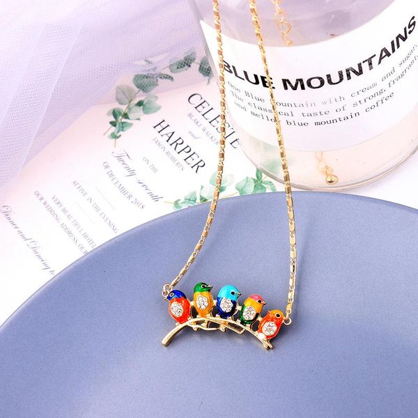 chokers 2021 arrival colorful enamel bird pendant necklace short chain choker necklaces for women fashion jewelry factory, Golden;silver
chokers 2021 arrival colorful enamel bird pendant necklace short chain choker necklaces for women fashion jewelry factory, Golden;silver