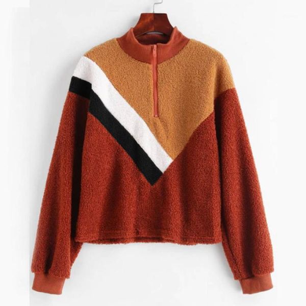 jaycosin 2019 fashion womens fleece cool pullover chic patchwork cashmere long sleeve zipper sweatershirts streetwear 1241, Black
jaycosin 2019 fashion womens fleece cool pullover chic patchwork cashmere long sleeve zipper sweatershirts streetwear 1241, Black