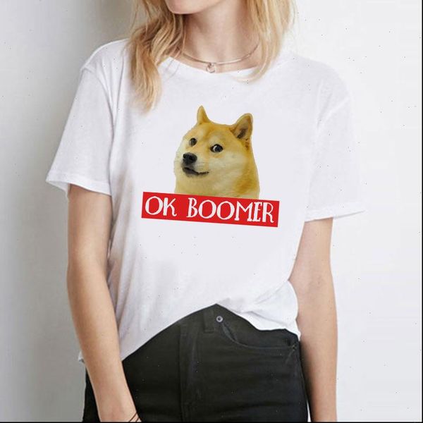 ok boomer shiba inu printed women t shirt cool fashion short sleeve o neck t shirts casual loose christmas, White
ok boomer shiba inu printed women t shirt cool fashion short sleeve o neck t shirts casual loose christmas, White