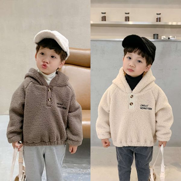coat loose aokids boys winter children's hooded sweater korean baby plush pullover fashion, Black
coat loose aokids boys winter children's hooded sweater korean baby plush pullover fashion, Black
