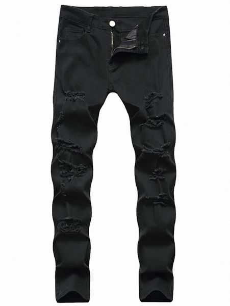 men slant pocket ripped jeans 76rx#, Blue 
men slant pocket ripped jeans 76rx#, Blue