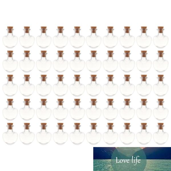 50pcs 2.4 x 2cm 5ml heart-shaped mini glass cork bottles empty sample small jars wishing glass bottle storage vial - transparent
50pcs 2.4 x 2cm 5ml heart-shaped mini glass cork bottles empty sample small jars wishing glass bottle storage vial - transparent