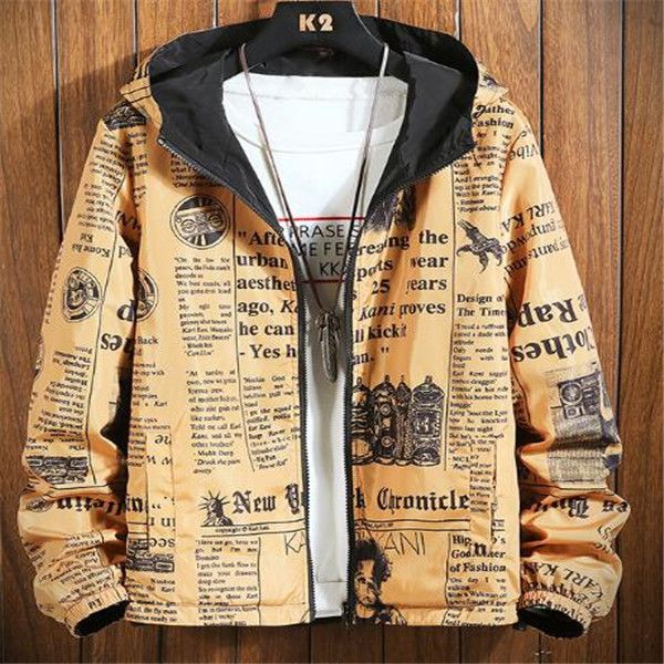 spring autumn men's new coat double-sided wear casual jacket male korean version of loose fashion hooded jacket letter printed male, Black;brown
spring autumn men's new coat double-sided wear casual jacket male korean version of loose fashion hooded jacket letter printed male, Black;brown
