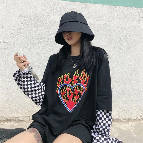 летние 2020 женщины футболка ulzzang streetwear хип-хоп готическая печать футболки корейский стиль tops harajuku с коротким рукавом футболка, White
летние 2020 женщины футболка ulzzang streetwear хип-хоп готическая печать футболки корейский стиль tops harajuku с коротким рукавом футболка, White