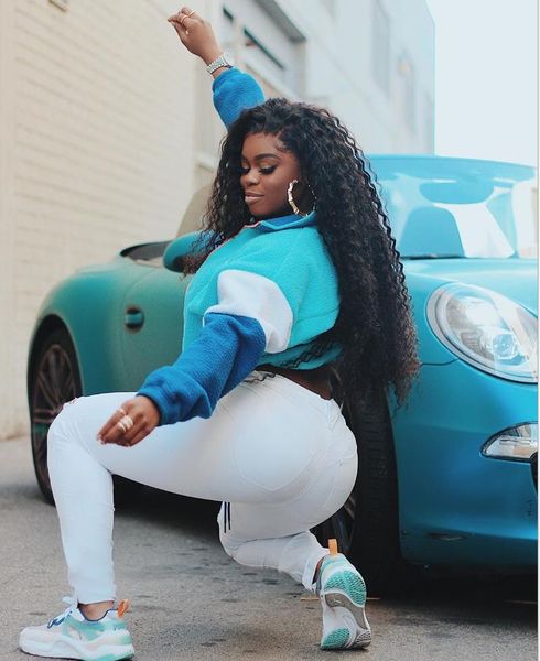 popular women's color matching fur coat, Black
popular women's color matching fur coat, Black