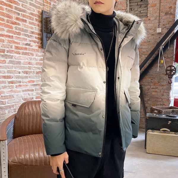 down jacket in winter 2020 new brief paragraph gradient popular youth fashion coat to keep warm men's clothing q1209, Black
down jacket in winter 2020 new brief paragraph gradient popular youth fashion coat to keep warm men's clothing q1209, Black