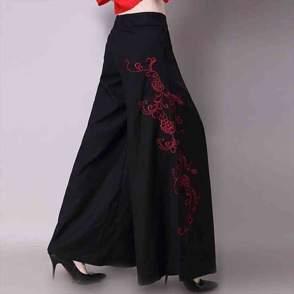 chinese style harajuku casual long trousers loose black wide leg pantalones ropa women vintage cotton and linen embroidery pants, Black;white
chinese style harajuku casual long trousers loose black wide leg pantalones ropa women vintage cotton and linen embroidery pants, Black;white