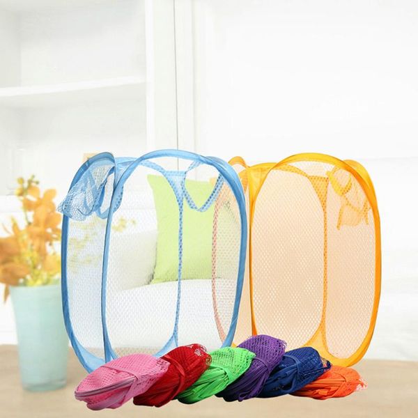 laundry bags 1pc mesh hamper foldable breathable clothes bin towels toys basket household versatile sundries storage organizer
laundry bags 1pc mesh hamper foldable breathable clothes bin towels toys basket household versatile sundries storage organizer