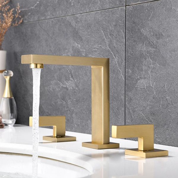 bathroom sink faucets basin faucet north american style cold and widespread 3 hole brush gold brass mixer taps
bathroom sink faucets basin faucet north american style cold and widespread 3 hole brush gold brass mixer taps