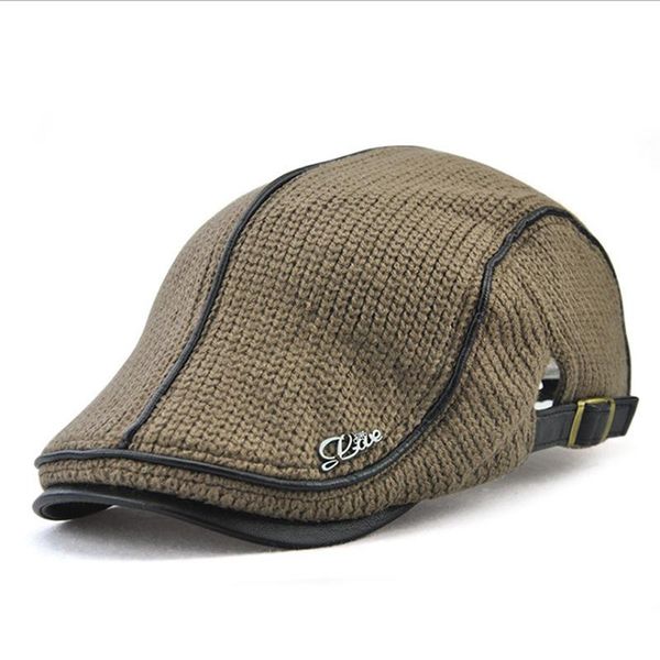 Classic Knitted Newsboy Hats For Men Fall Winter Cabbie Caps Male Gorras Planas Beret Hats Outdoor Warm Flat Golf Caps, Blue;gray
Classic Knitted Newsboy Hats For Men Fall Winter Cabbie Caps Male Gorras Planas Beret Hats Outdoor Warm Flat Golf Caps, Blue;gray