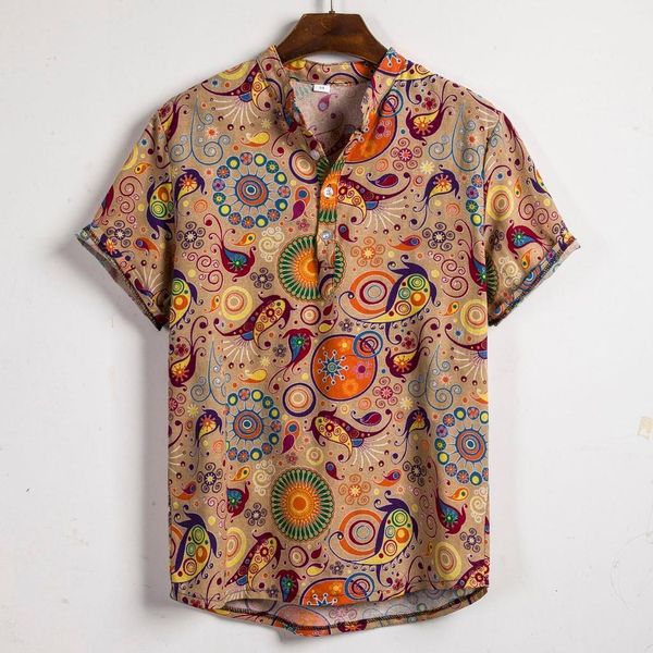 shirt mens ethnic style short sleeve casual cotton linen printing stand collar hawaiian shirt blouse shirts for men jun, White;black
shirt mens ethnic style short sleeve casual cotton linen printing stand collar hawaiian shirt blouse shirts for men jun, White;black