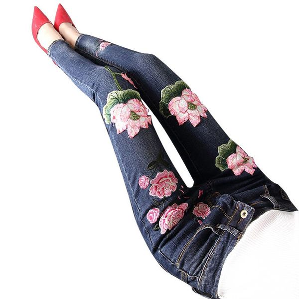 women's jeans 2021 slim embroidered sequined lotus women fashion ladies stretch skinny pencil long pants a303, Blue
women's jeans 2021 slim embroidered sequined lotus women fashion ladies stretch skinny pencil long pants a303, Blue