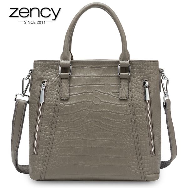 zency casual tote handbag 100% genuine leather lady shoulder bag fashion women crossbody bags black grey
zency casual tote handbag 100% genuine leather lady shoulder bag fashion women crossbody bags black grey