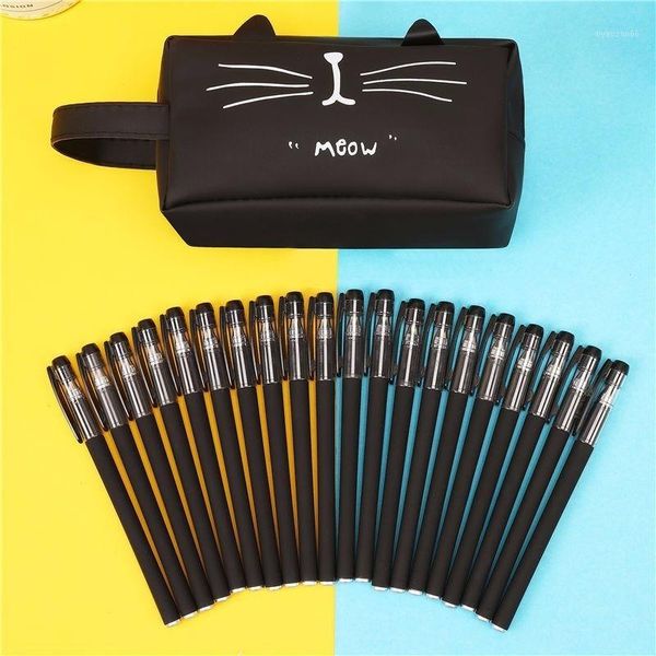 20 pcs/lot gel pens with pencil csae stationery korean student pen for school cute kawaii office supplies 0402231
20 pcs/lot gel pens with pencil csae stationery korean student pen for school cute kawaii office supplies 0402231