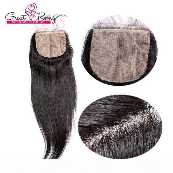 virgin brazilian straight hair silk base lace closure straight human hair closure bleach knots greatremy factory middle 3 part, Black
virgin brazilian straight hair silk base lace closure straight human hair closure bleach knots greatremy factory middle 3 part, Black