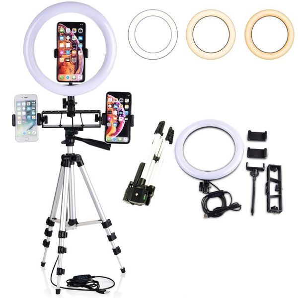 16 26 cm led ring light pgraphy kit p studio camera makeup video selfie fill lamp with phone clip holder & tripod
16 26 cm led ring light pgraphy kit p studio camera makeup video selfie fill lamp with phone clip holder & tripod