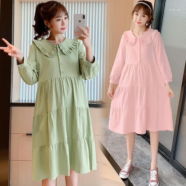 maternity dresses a882# dress spring autumn turn down collar cotton long sleeves loose stylish for pregnant women mom1, White
maternity dresses a882# dress spring autumn turn down collar cotton long sleeves loose stylish for pregnant women mom1, White