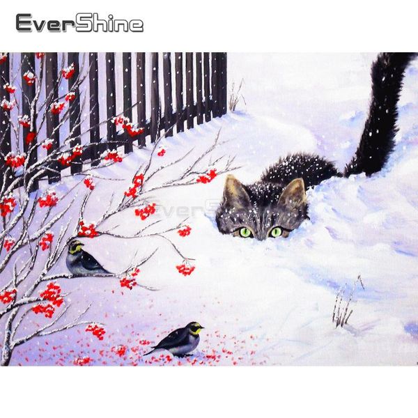 evershine diy 5d полный буровой квадрат алмазная живопись cat изображение стразов алмазная вышивка зимний снег пейзаж бусины искусства
evershine diy 5d полный буровой квадрат алмазная живопись cat изображение стразов алмазная вышивка зимний снег пейзаж бусины искусства