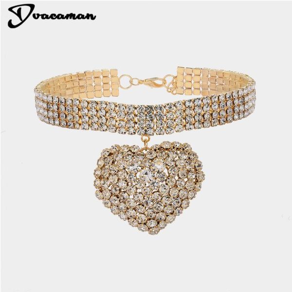 dvacaman big heart wide collar bling chokers necklace for woman full crystal gold and silver color fashion jewelry punk charm1, Golden;silver
dvacaman big heart wide collar bling chokers necklace for woman full crystal gold and silver color fashion jewelry punk charm1, Golden;silver