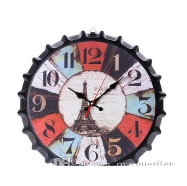 new metal iron retro wall clock creative vintage wine bottle cap silence wall clock european and american trend beer bottle cap wall egfsq
new metal iron retro wall clock creative vintage wine bottle cap silence wall clock european and american trend beer bottle cap wall egfsq