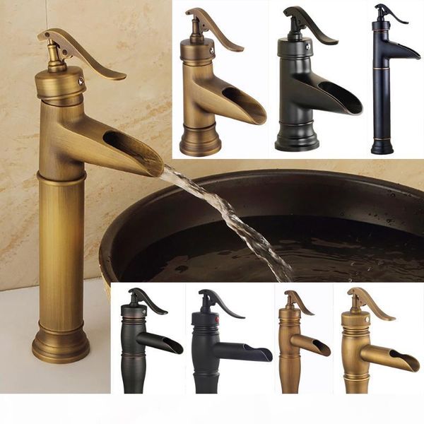 wine glass style single lever waterfall bathroom basin faucet brass antique and cold bathroom sink mixer taps 
wine glass style single lever waterfall bathroom basin faucet brass antique and cold bathroom sink mixer taps