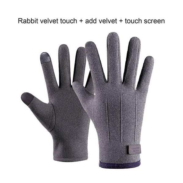 five fingers gloves fashion women' winter warm thickening plus velvet outdoor windproof cycling plush glove gift accessories, Blue;gray
five fingers gloves fashion women' winter warm thickening plus velvet outdoor windproof cycling plush glove gift accessories, Blue;gray