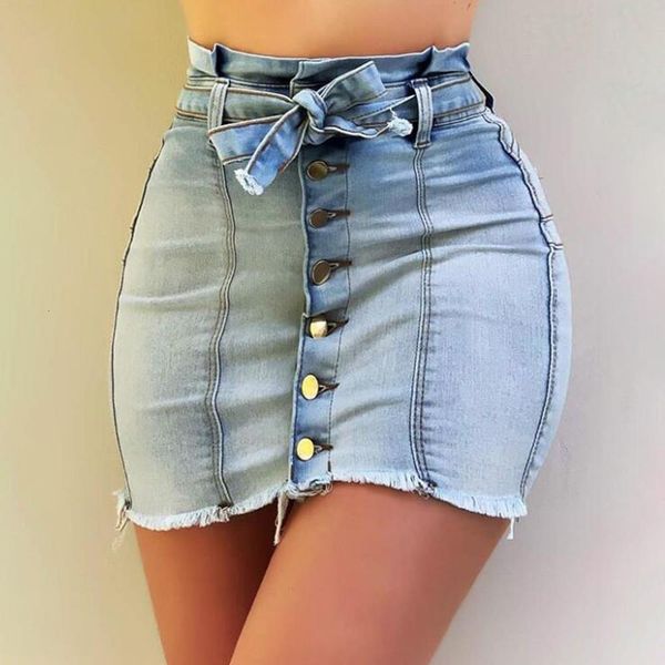 denim skirt high waist a-line mini skirts women 2020 summer new casual bandage single button blue package hip wild jean skirt d3, Black
denim skirt high waist a-line mini skirts women 2020 summer new casual bandage single button blue package hip wild jean skirt d3, Black