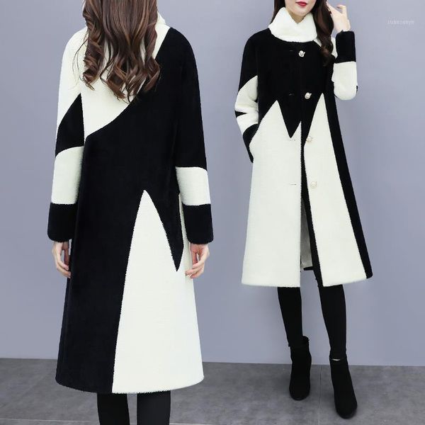 women 2021 autumn winter new fashion faux fur coat female thick warm fluffy plush jacket ladies casual overcoat outerwear c1891, Black
women 2021 autumn winter new fashion faux fur coat female thick warm fluffy plush jacket ladies casual overcoat outerwear c1891, Black