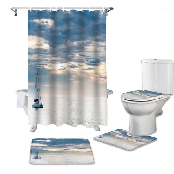 sailing yacht ocean sky blue seascape waterproof shower curtain rug set non-slip bath mat toliet cover polyester shower curtain1
sailing yacht ocean sky blue seascape waterproof shower curtain rug set non-slip bath mat toliet cover polyester shower curtain1
