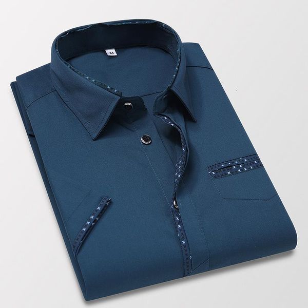 short sleeve shirts for men fashion homme 2020 summer casual shirt youth work business formal dress shirts men's clothing, White;black
short sleeve shirts for men fashion homme 2020 summer casual shirt youth work business formal dress shirts men's clothing, White;black