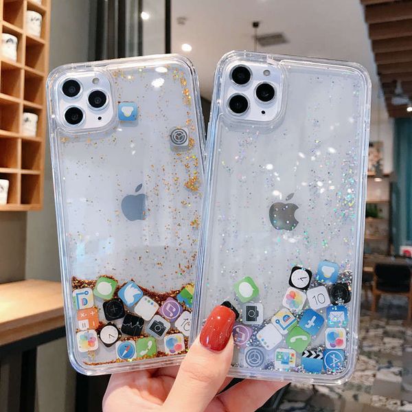 11 pro liquid clear phone shell for iphone 12 x xs xr max 6 6s 7 8 plus cases quicksand cover cute app icon case
11 pro liquid clear phone shell for iphone 12 x xs xr max 6 6s 7 8 plus cases quicksand cover cute app icon case