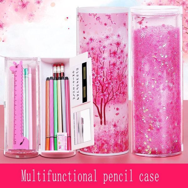 quicksand translucent creative multifunction cylindrical pencil box case school stationery pen holder calculator pencil case1
quicksand translucent creative multifunction cylindrical pencil box case school stationery pen holder calculator pencil case1