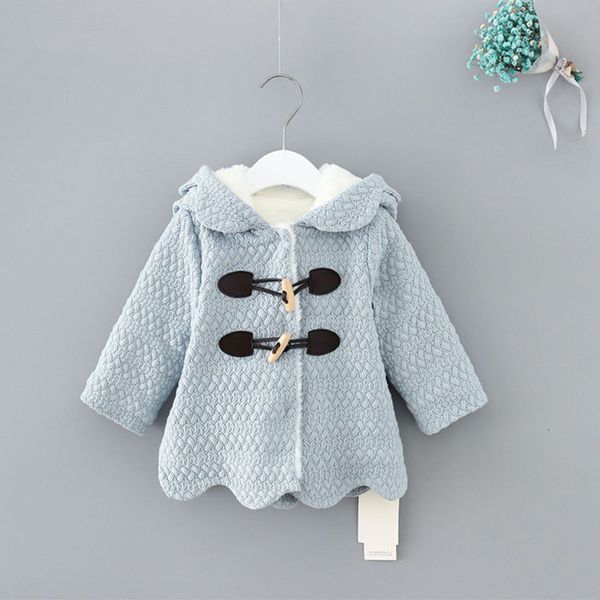 2021 new winter hooded children clothes girls jackets cardigan baby kids infants coat veet warm horn buckle outwear 0-2y jq4l, Blue;gray
2021 new winter hooded children clothes girls jackets cardigan baby kids infants coat veet warm horn buckle outwear 0-2y jq4l, Blue;gray