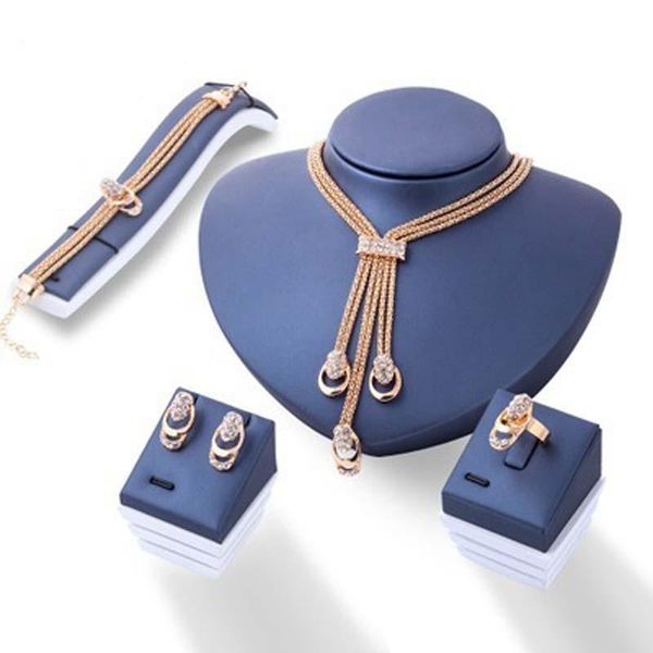 nigeria gold jewelry sets for women austrian crystal dubai necklace earrings ring set wedding bridal fashion womens accessories, Silver
nigeria gold jewelry sets for women austrian crystal dubai necklace earrings ring set wedding bridal fashion womens accessories, Silver